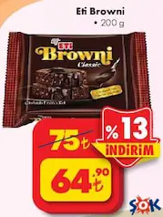 ETİ BROWNİ KEK 200 G ETİ BROWNİ KEK 200 G